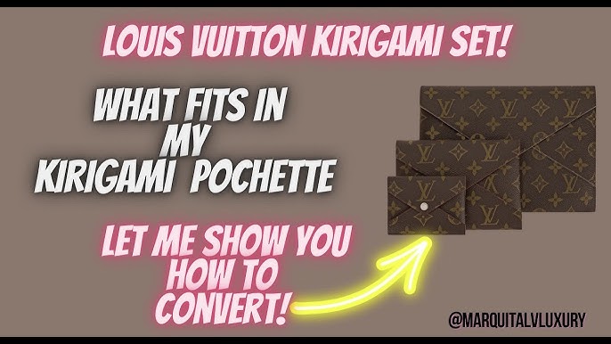 LOUIS VUITTON Monogram Kirigami Pochette Set 221524