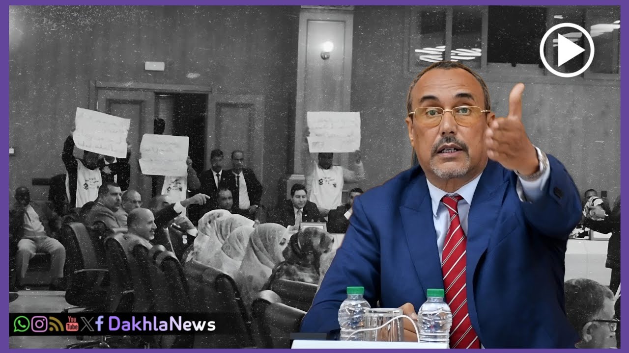 إحتجاج المعطلين خلال دورة المجلس الجهوي و 'الخطاط ينجا' يعدهم بفتح حوار بعد إنتهاء أشغال الدورة