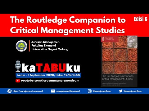 #kaTABUku The Routledge Companion to Critical Management Studies