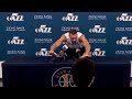 Rudy Gobert jokingly touching all microphones