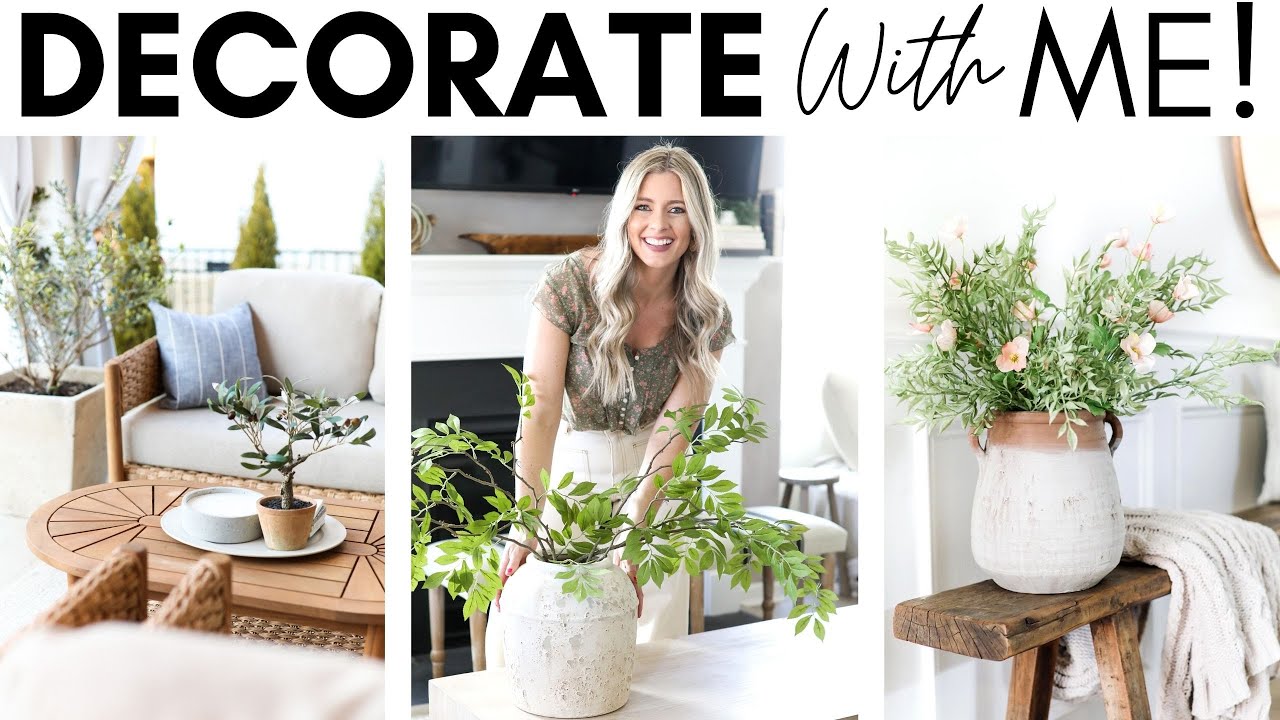 DECORATE WITH ME FOR SPRING HOME STYLING IDEAS PATIO DECOR