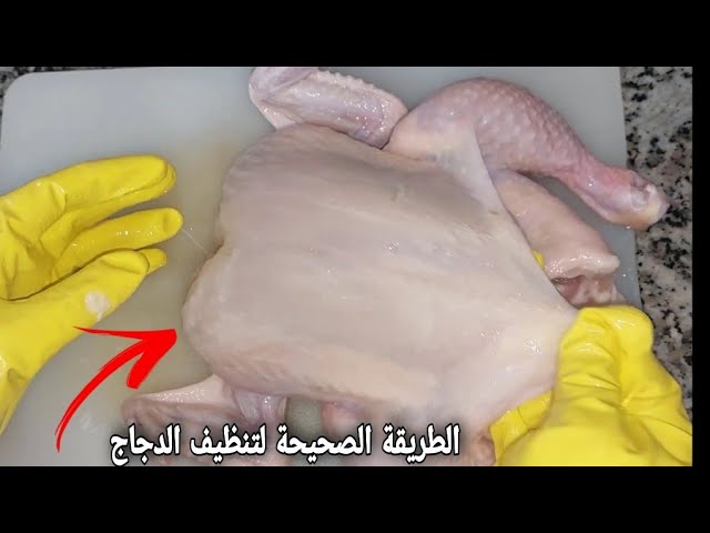 الطريقة الصحيحة لتنظيف الدجاج المجمد والتخلص من الزفر من الألف الى الياء . طريقة سلق الدجاج بدون زفر - YouTube
