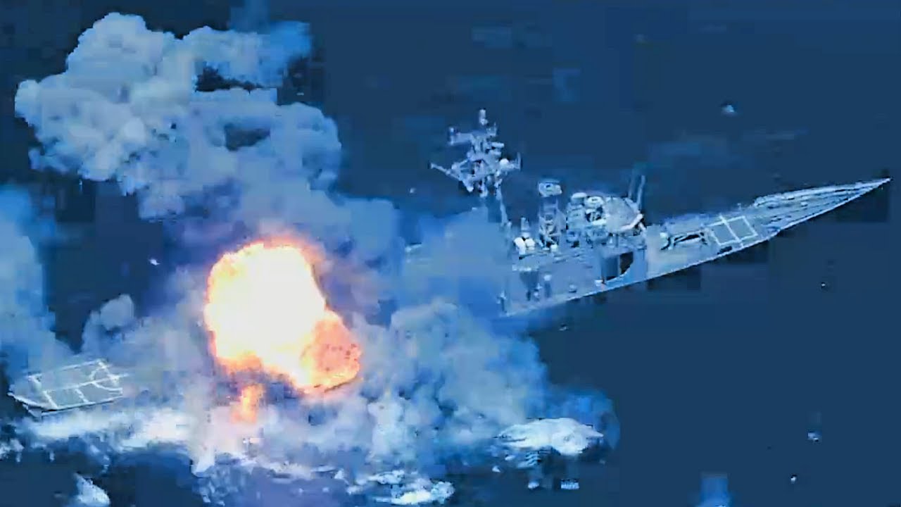 SINKEX ex USS Rodney M  Davis FFG 60 Jul 12th RIMPAC 2022