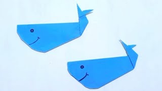 How to make origami whales 🐋/easy paper craft ideas