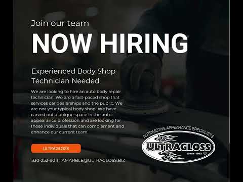 Body Shop Now Hiring