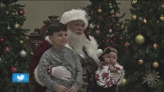 Dozens of Kids Get Breakfast with Santa