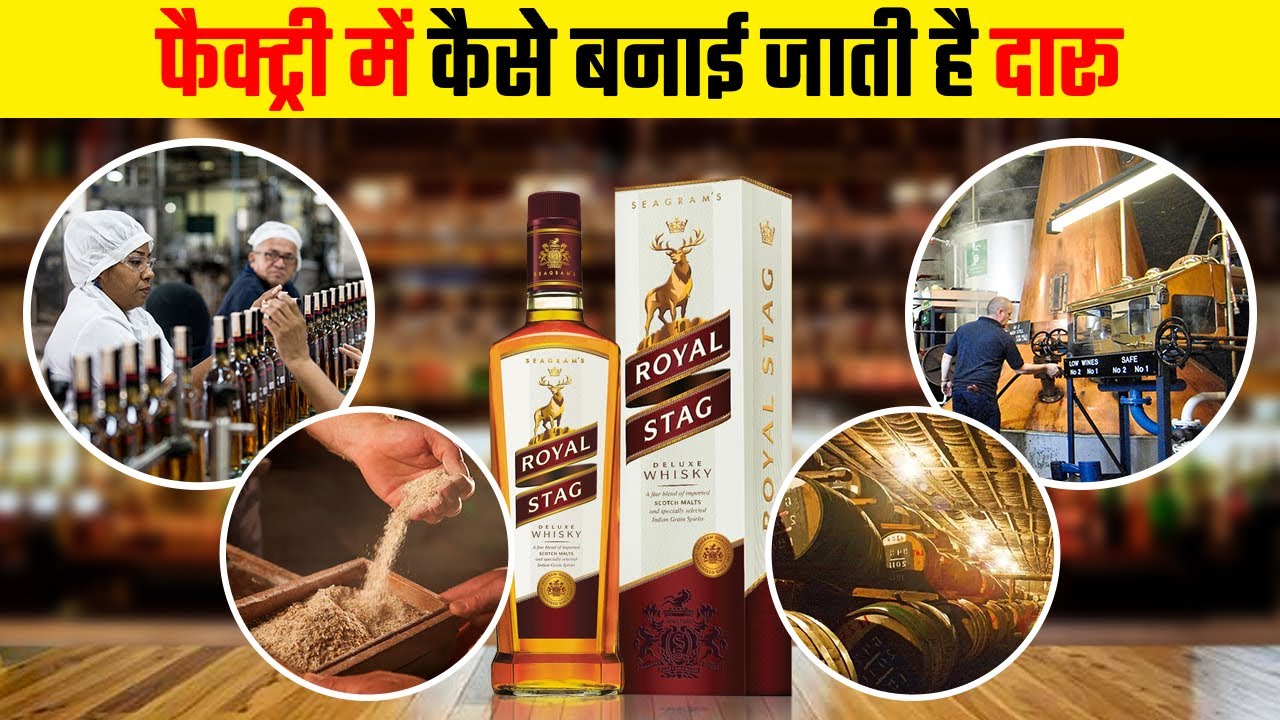 How Royal Stag Whiskey is Made in Factories YouTube