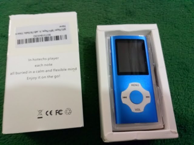 MP3 Player MP4 Player, Hotechs MP3 Music Player with 16GB Memory SD card Slim Classic Digital LCD 1 class=