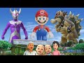 ULTRAMAN TARO UPIN IPIN & SUPER MARIO melawan BOWSER MONSTER KURA-KURA