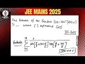 JEE MAINS 2025 || MATHS QUESTIONS SOLUTION || INTOTOMATHS