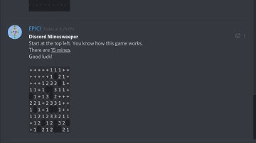 Discord Minesweeper using Spoiler Tags (Live stream)