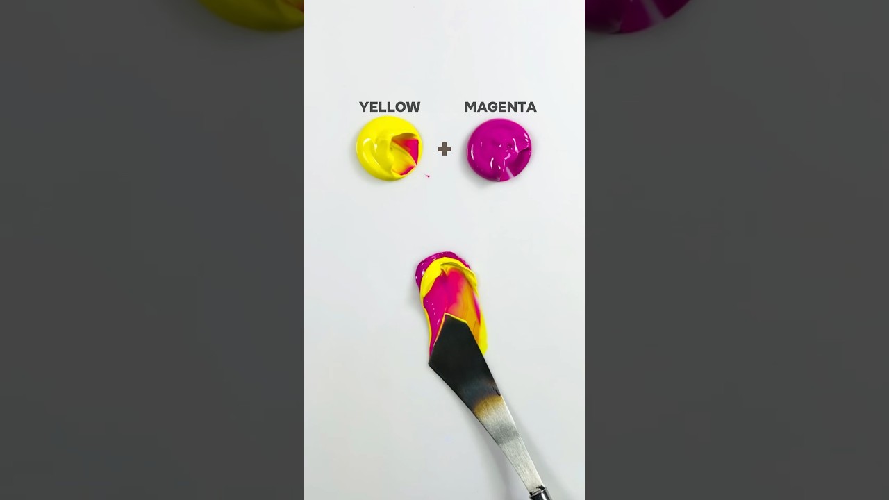 Amazing Color Recipe with Yellow & Magenta!💛🩷 