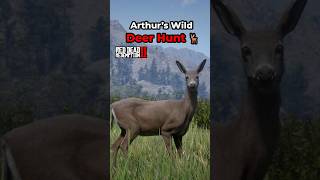 Arthur Hunts Deer in RDR2 | Realistic Hunting & Survival Moment 🦌#rdr2 #shorts