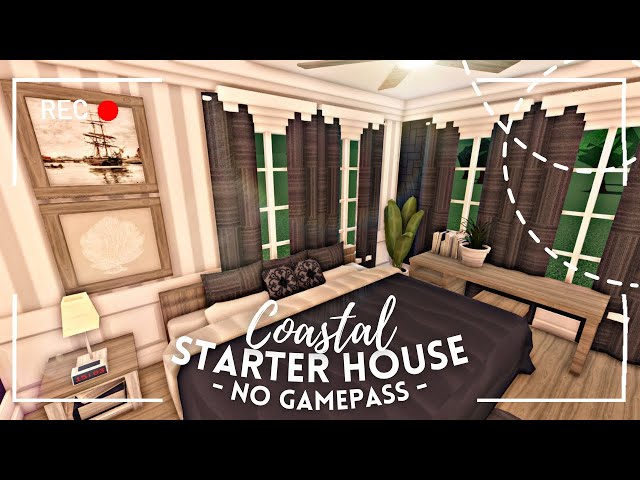 [ roblox bloxburg ] no gamepass coastal starter family house 🌅 ꒰ build & tour ꒱ - itapixca builds
