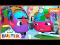 Rainbow Car Wash - Buster Changes Colors! | BEST OF Go Buster Recharged | Cartoons & Kids Stories