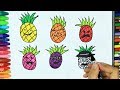 Ananas - Yıldız - Park nasıl çizilir? | Çizelim Boyayalım