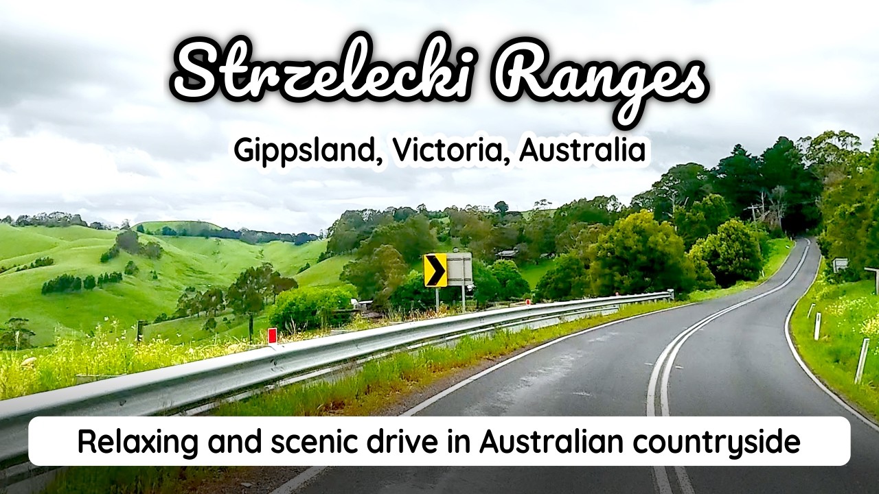 A beautiful countryside drive in the Strzelecki Ranges, Gippsland, Victoria