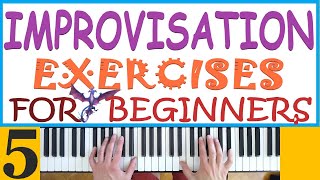 Piano Improvisation Exercises for Total Beginners ( with Backing Tracks! )