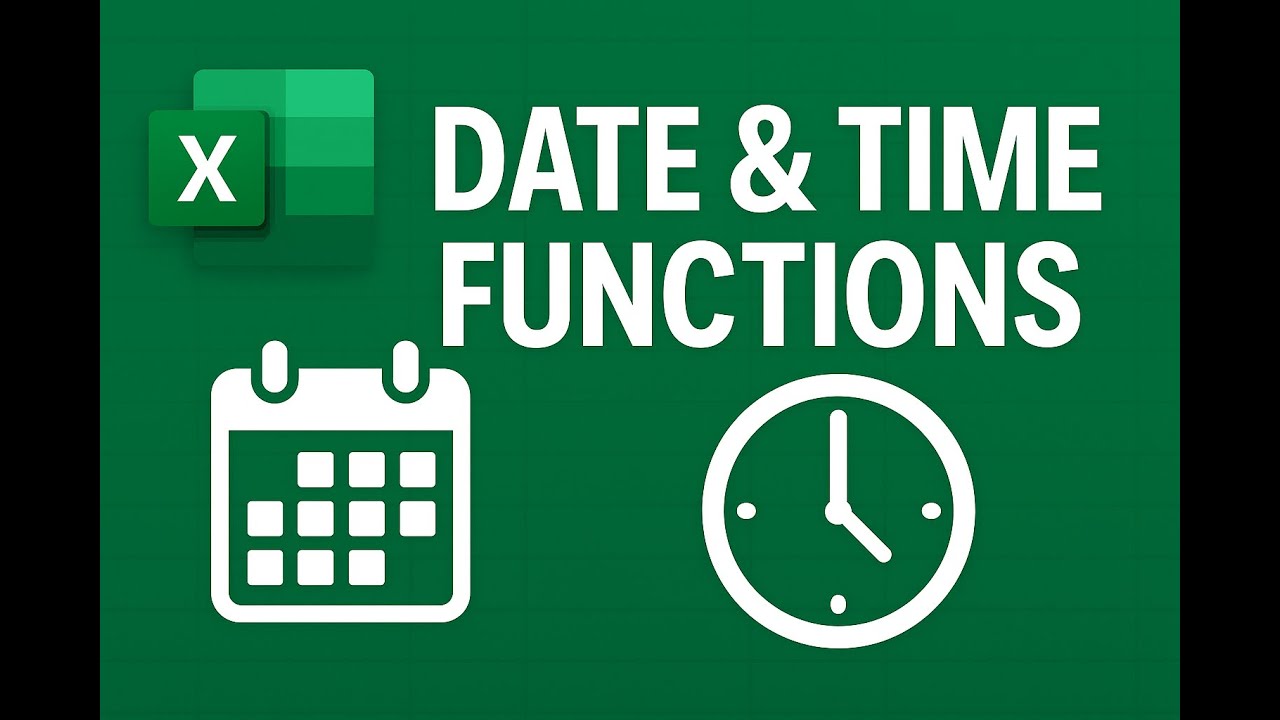 Date and Time Functions in Excel - YouTube