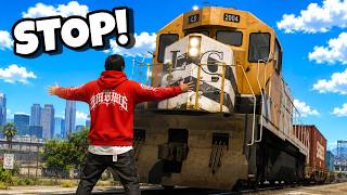 We Tried STOPPING the TRAIN in GTA 5 RP screenshot 4