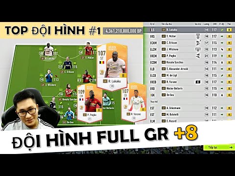 I Love Trải Nghiệm Đội Hình 4000 Tỷ TOP 1 SERVER Với DÀN FULL GR +8 CỰC ĐẸP Cùng NSND LUKAKU GR +8