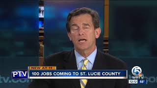 100 jobs coming to St. Lucie County