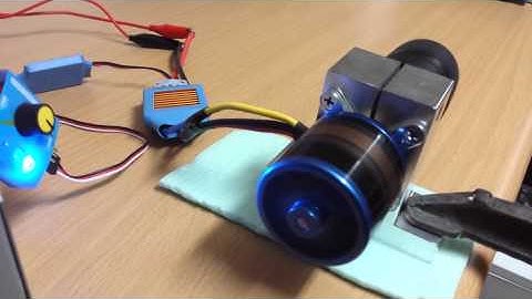 Brushless DC Motor Spindle CNC N4250 + servo teste