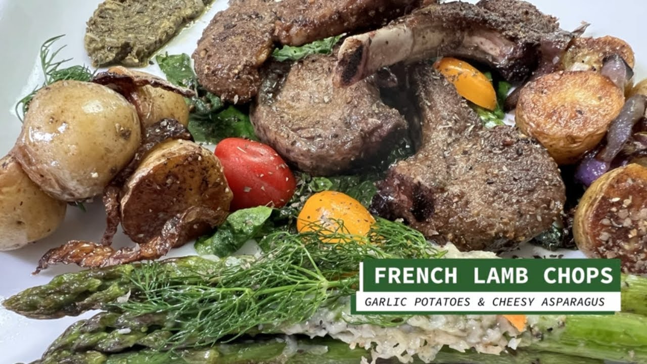 Unlock Your Inner Chef Mastering French Lamb Chops, Garlic Potato's