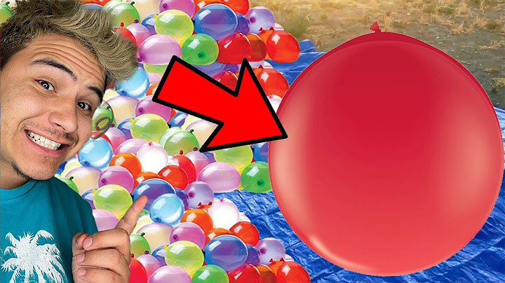1000 Water Balloons Inside a GIANT Balloon!!!😱