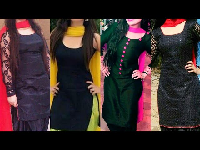 Latest 50 Black Salwar Suit For Women (2022) - Tips and Beauty | Black  dresses casual, Black dress, Simple black dress