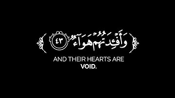 ولا تحسبن الله غافلا عما يعمل الظالمون | ياسر الدوسري قرآن شاشة سوداء بدون حقوق سورة إبراهيم