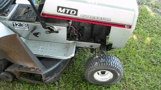 1987 MTD Silver Edition Lawn Tractor Old Start Cold Start