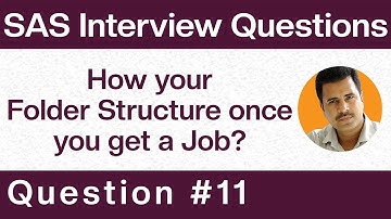 SAS Clinical Interview Question & Answers: How your Folder Structure once you get a Job? - Q11