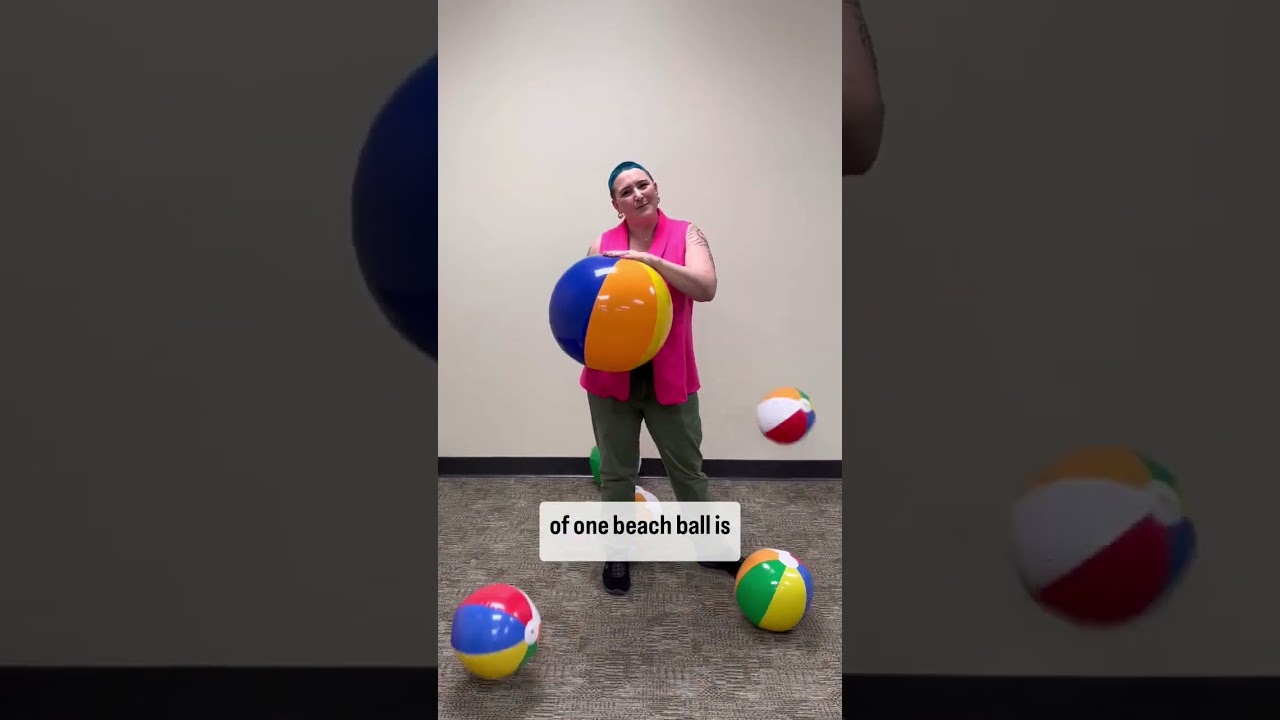 How much water can a beach ball hold?