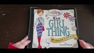 It's a Girl Thing Coloring Book Flip Through screenshot 3