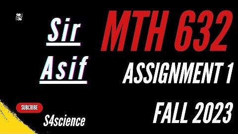 Mth632 assignment1