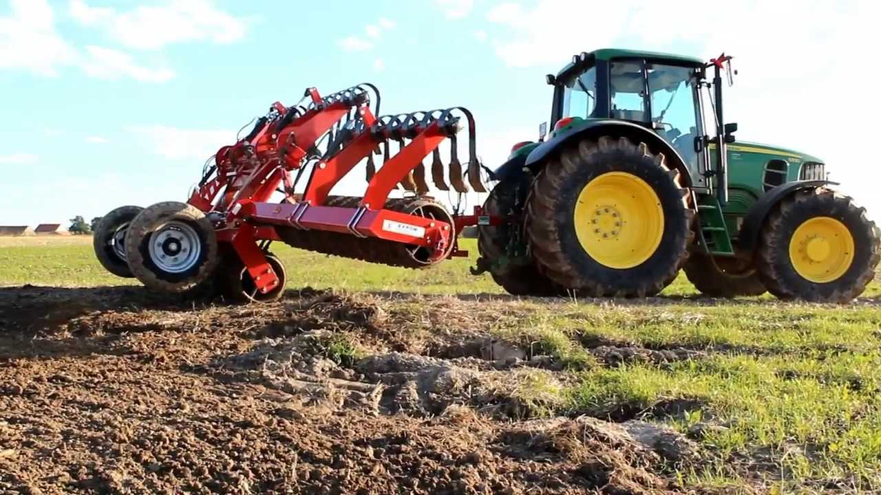 John Deere, Kuhn oraz Expom Tytan w akcji - Orka i wałowanie 2013.
