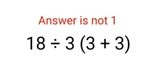 18÷3(3+3) The answer is not 1. Many got it wrong!  Ukraine Math Test #math #percentages #ukraine