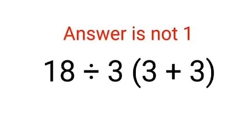 18÷3(3+3) The answer is not 1. Many got it wrong!  Ukraine Math Test #math #percentages #ukraine
