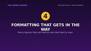 Recruiter Reveals: 5 Resume Mistakes Keeping You From Getting Interviews 👀