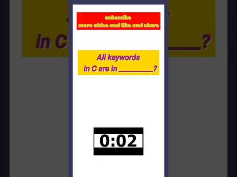All keywords in