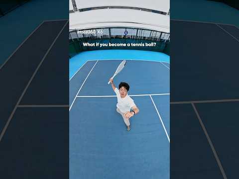 Treat the camera like a tennis ball when swinging-the final footage is so creative#insta360X6 #pov