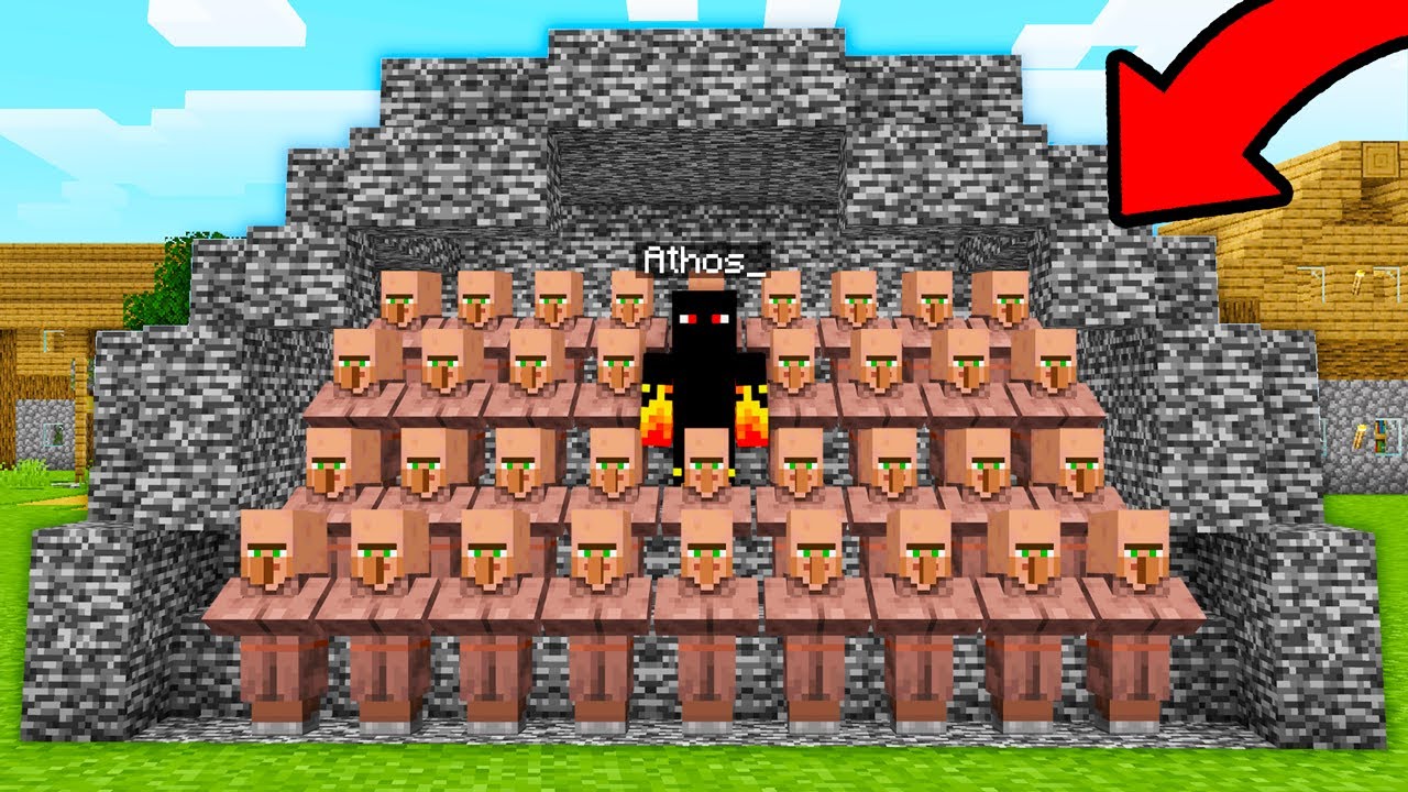 Prendi Todos Villagers Dentro da Bedrock Para Me Vingar
