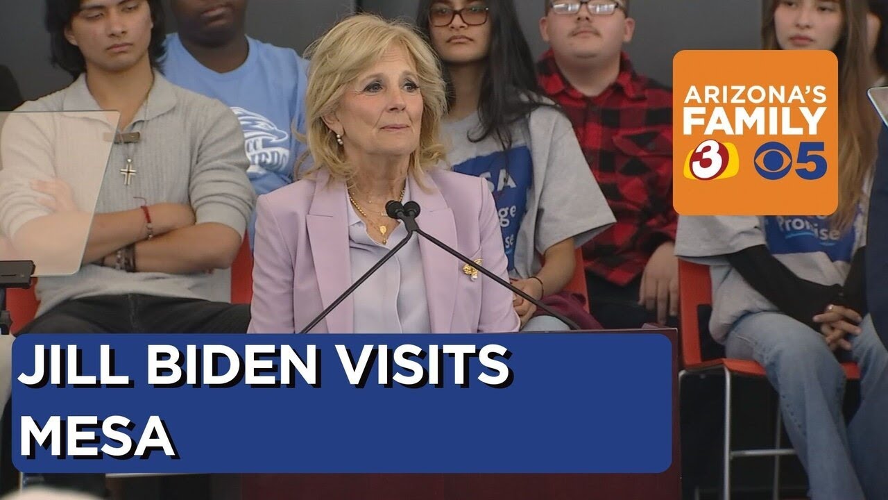 First Lady Jill Biden visits Mesa Community College - YouTube