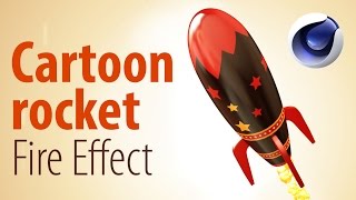 Create a cartoon fire effect with Cinema 4d