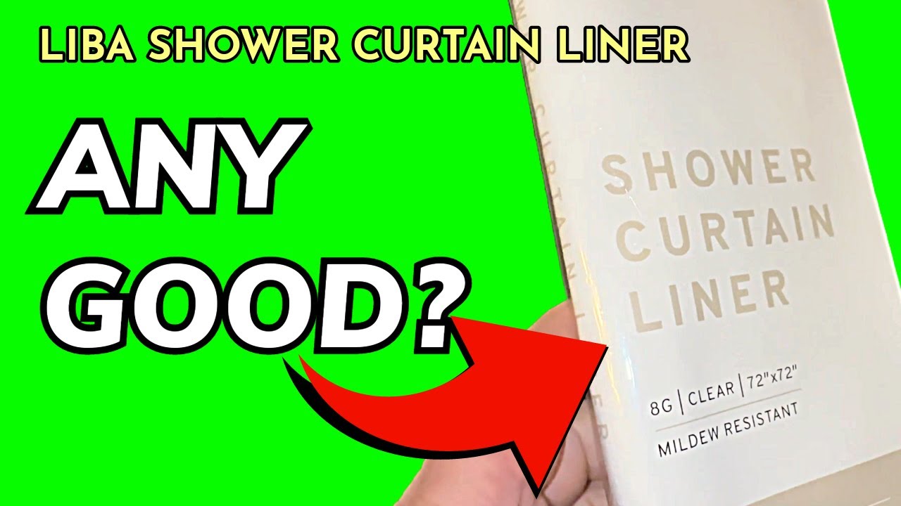 LiBa Bathroom Shower Curtain Liner Waterproof Plastic Shower Curtain