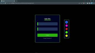 Color changing Login Page In HTML + JS + CSS For project | Cool Login Page | Latest Login Page.