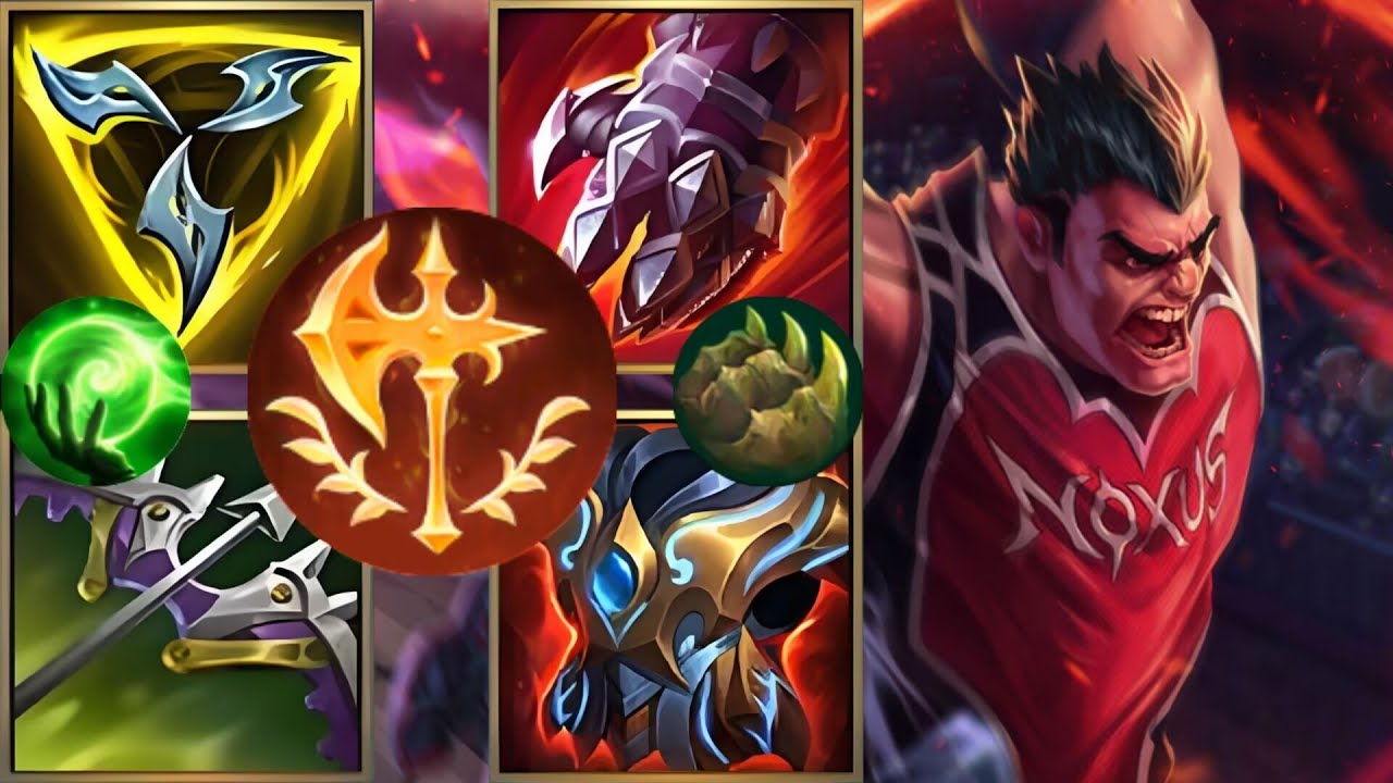 【LOL 手遊榜單大神】國服絕活哥諾手（Wild Rift Darius）出裝符文搭配推薦，教你新賽季上分技巧對線細節