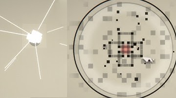 Nier Automata Hacking Minigame in Unity 2D - Core and Shield Destruction Effects