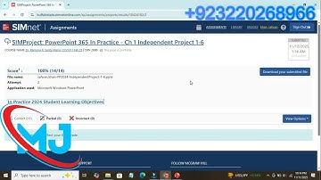SIMProject: PowerPoint 365 In Practice - Ch 1 Independent Project 1-6 | PowerPoint 2024 SIMnet Help